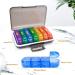 Buy MURRI&MURRDI Large 7-Day Pill Organizer Portable Moisture-Proof Case for Vitamins & Medications 28 Cells Multi-Colored Travel-Friendly Pill Box - Buy Online on GoSupps.com