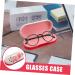 Shop JECOMPRIS Double-Layer Glasses Case & Contact Kit in Pink - Perfect Travel Accessories for Women | Includes Contact Lens Solution & Mirror - Buy Online on GoSupps.com