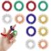 TIDIPRI acupressure ring set massage rings for finger acupressure ring massage ring for stress reducing and promoting blood circulation finger massage or toe massage (12 pieces)