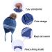 LANGZHEN Toddler Kids Winter Earflap Knit Hat with Fleece Lining - Blue Pompon | 1-2 Years - Buy Online on GoSupps.com