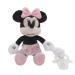 Disney Minnie Mouse White Pink and Black with Polka Dot Skirt Plush Stuffed Animal Soothing Pacifier Buddy