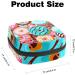 Menstruation Pad Bag with Zipper | Stylish Women's Tampon & Napkin Bag in Sweet Donut Pink & Green - Buy Online on GoSupps.com