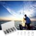 Cozlly Snaps Fishing Set - 100 Stainless Steel Duo Lock Snaps with Box | Carabiner Set for Perch Trout Pikeperch - 5 Sizes Silver | International Shipping Available - Buy Online on GoSupps.com
