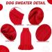 Shop Cozy Red Dog Sweater Dress with Turtleneck - Winter Warmth for Medium Dogs | Stylish Pet Clothing - Buy Online on GoSupps.com