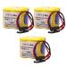 Pack of 3 BR-2/3AGCT4A 6V 4400mAh Replacement Battery Replace for FANUC A98L-0031-0025 CNC System with Black Plug Connector