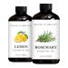 Brooklyn Botany Lemon & Rosemary Essential Oils 4 Fl Oz (Pack of 2) 100% Pure & Natural Refreshing & Clarifying Aromatherapy Blend