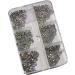 FEIlei 6 Grids Box Set Flat Back Rhinestones and Small Round Diamond Combination for DIY Nail Art Accessories Crystals - Buy Online on GoSupps.com