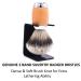 Taconic Shave Extra-Dense 100% 3-Band Silvertip Badger Shaving Brush with Beechwood & Chrome Handle - Premium Shaving Brush Stand Included - International Shipping Available - Buy Online on GoSupps.com