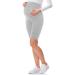 Be Mammy Women's Maternity Short Leggings 04 S Dimgrey
