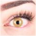 Very covering and natural brown contact lenses Silicone Comfort Novelry "Alice Brown" + container of Glamlens - 1 pair (2 pieces) - Dia 14.50 - Without strength 0.00 Dioptries