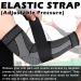 Beister Compression Elbow Bandage for Men & Women - 2 Pieces Velcro Fastener & Silicone Strip - Black M - Enhance Comfort & Support - Buy Online on GoSupps.com