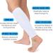 360 RELIEF Compression Calf Sleeves - Large White | Shin Splints Muscle Cramps Workout Circulation | For Fitness Sports Running Jogging Hiking | 1 Pair + Mesh Laundry Bag - Buy Online on GoSupps.com
