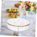 PRETYZOOM Dessert Plate Candy Box Food Tray Veggie Tray Snack Platter Divided Serving Dish Desktop to Rotate Potato Chips - Buy Online on GoSupps.com