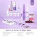 Saviland Acrylic Nail Kit with Drill - Professional Clear/Pink/White Powder & Liquid Set, Nail Drill, Brush, Cuticle Oil, Tools - Home DIY - Buy Online on GoSupps.com