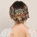 Minkissy Pearl Crystal Wedding Hair Comb - Green Bridal Hair Accessories - Buy Online on GoSupps.com