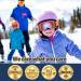 LOEO Kids Ski Goggle - Black with Red Silver Lens | Ski Goggles for Kids Youth Teens Boys and Girls 5-14 - Buy Online on GoSupps.com