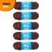 Brazilian Yarn Wool Hair for Braids - 100% Acrylic African Crochet Braiding Hair - Pack of 5 Reddish Brown Yarn Hair for Senegalese Twist, Box Braids, Faux Locs - Buy Online on GoSupps.com