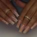 24pcs Long Coffin False Nails French Glitter Gold Tip Stick on Nails Nude Press on Nails Removable Glue-on Nails Fake Nails Women Girls Nail Art Accessories 0252Y89