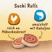 8in1 Tasties Sushi Rolls Dog Snack - Gluten-Free Cod & Chicken Treats 85g | International Shipping - Buy Online on GoSupps.com