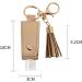 HSYHERE Multifunction Portable Empty Travel Bottle Keychain Hand Sanitizer Bottle Keychain PU Leather Tassel Key Chains Car Key Ring +Refillable Containers for Toiletry Shampoo Lotion Soap -Black - Buy Online on GoSupps.com