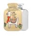 Llama Hot Water Bottle with Cover 1L Small Hot Water Bag for Pain Relief Bed Hand and Feet BPA Free