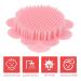 Silicone Body Scrubber Shampoo Massager Brush | Baby & Kids Hair Scalp Exfoliator | Pink - Buy Online on GoSupps.com