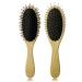 Wig Brush for Synthetic Wigs, Detangling Wigs Professional Wood Handle Hair Comb Wig Brush Set,WB-1 Middle