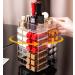 Sooyee Lipstick Organizer 53 Spaces 360 Degree Spinning Lipstick Holder Acrylic Cosmetic Display Cases for Lipstick Brushes Bottles and more Clear