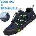 Little Plum Children's Hiking Shoes - Breathable Slip-Proof Trekking & Barefoot Shoes in Blue/Green (EU 39) - Perfect for Outdoor Adventures - Buy Online on GoSupps.com