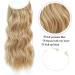 Natural Blonde 20 Inch Secret Hair Extensions Clip In - Invisible Wire Synthetic Wavy Hairpieces for Women - Buy Online on GoSupps.com
