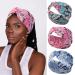 Fashion band Boho frontal ligaments Elastic women headband pink flower hair bands criss cross head scarf vintage hair accessories for women and girls flower leaf