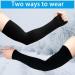 Skylety Thermal Arm Warmer - 2 Pairs | Winter Cycling Arm Sleeves for Men Women - Black Large - Buy Online on GoSupps.com