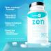 Zen Anti-Stress Complex Magnesium Bisglycinate Passionflower L-Tryptophan Taurine Vitamin B6 - Promotes Relaxation - 90 Vegetable Capsules - Made in France Hexagon - Buy Online on GoSupps.com