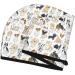 Fast-Drying Hair Towel Wrap with Button - I Love Dogs Design | Perfect Hair Turban & Head Towel for Quick Drying - Buy Online on GoSupps.com