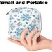 GIAPB Sanitary Napkin Storage Bag | Period Tampon Makeup Pad Pouch | Blue Snowflakes Color - Buy Online on GoSupps.com