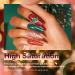 AZUREBEAUTY Holiday Series Dip Powder Nail Set - 10 Colors Red Green Gold Glitter - DIY French Nails Art Manicure - No Need Nail Lamp - Valentines Gift - Buy Online on GoSupps.com