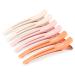Aimike 6 hair clips hair clips for styling and cutting compartment clamps hairdresser hair clips women no trace clips hair with silicone tape hair clips hairdressing requirement for thick & thin hair macaron 6 macaron