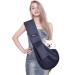 Cuby carriers dogs little dog cats sling pet carrier single shoulder pet bag for travel dog carrier bag (grid tissue blue).