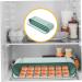 BUGUUYO 1 Pc Slide Egg Collection Food Serving Tray Refrigerator Egg Drawer Double Layer Food Container Green 28.5X15CM - Buy Online on GoSupps.com