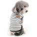 Zweitea Summer Dog Shirts for Small Dogs - Striped Breathable Cotton Tank Tops for Chihuahua & Pets - Soft Sleeveless T-Shirts in Black (M) - Buy Online on GoSupps.com