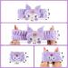 Cute Cartoon Spa Headband and Wristbands Set for Women - Purple Makeup Headband for Face Washing, Bath, Shower - Buy Online on GoSupps.com