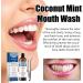 Coconut Oil Mint Oil Mouthwash with Tongue Scraper Natural Oil Alcohol Free Mouthwash for Oral Care to Help Fresh Breath. (2pcs) - Buy Online on GoSupps.com