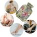 Naanle Vintage Flower Hot Water Bottle - 1L Transparent Heat Therapy for Back Pain Relief & Warmth | Hand & Foot Warmer - Buy Online on GoSupps.com