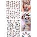 Cute Cartoon Nail Art Stickers - 3D Self Adhesive Decals for DIY Nail Designs - 6 PCS - Buy Online on GoSupps.com