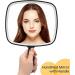 HEYISSU Extra Large Hand Mirror with Handle - 9 W x 12.4 L - Perfect for Shower and Shaving - Buy Online on GoSupps.com