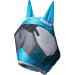 Harrison Howard Caremaster Pro Luminous Horse Fly Mask - UV Protection & Fleece Padding with Ear Protection - Dresden Blue (M) - 1 Pack - Voodoo Blue - Buy Online on GoSupps.com