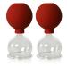 Lauschaer glass cupping glasses with ball 2 pieces 55mm for professional medicine fireless cupping cupping glass cupping jars