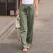 KANGMOON Women's Summer Boho Tie Waist Pants - Army Green 4X-Large - Buy Online on GoSupps.com