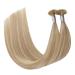UGEAT Light Blonde and Ash Blonde U Tip Hair Extensions | 22 Real Hair Bondings | 50g 50 Pieces | Premium Quality Hair Extensions - Buy Online on GoSupps.com
