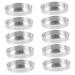 STOBAZA 10 pi ces Lot de Pans pour Fard Paupi res Vide Aluminium Plateau de Maquillage DIY R utilisable pour Stockage et Cr ation Ombres Paupi res
